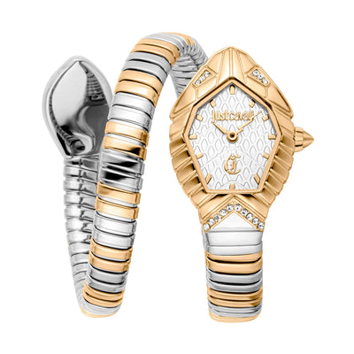 Just Cavalli Signature Snake Speranza Or Jaune Argent