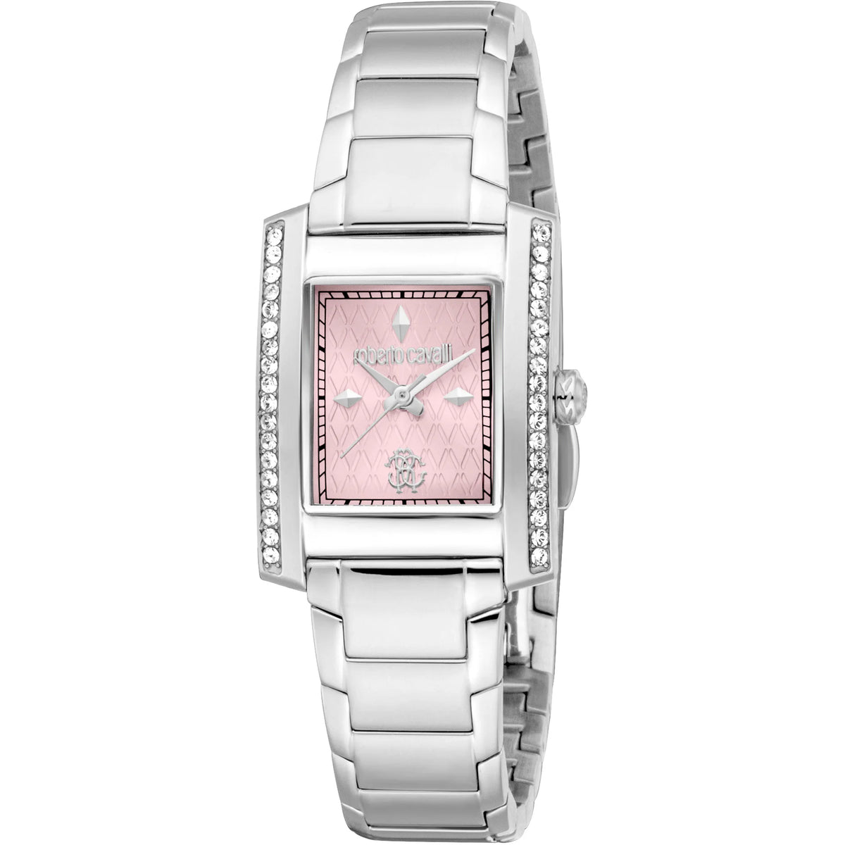 New $440 Roberto Cavalli Women\'s Multiface Swarovski Crystal Analog Watch Roberto Cavalli by Franck Muller Snake Core watch in Gold  main image 2
