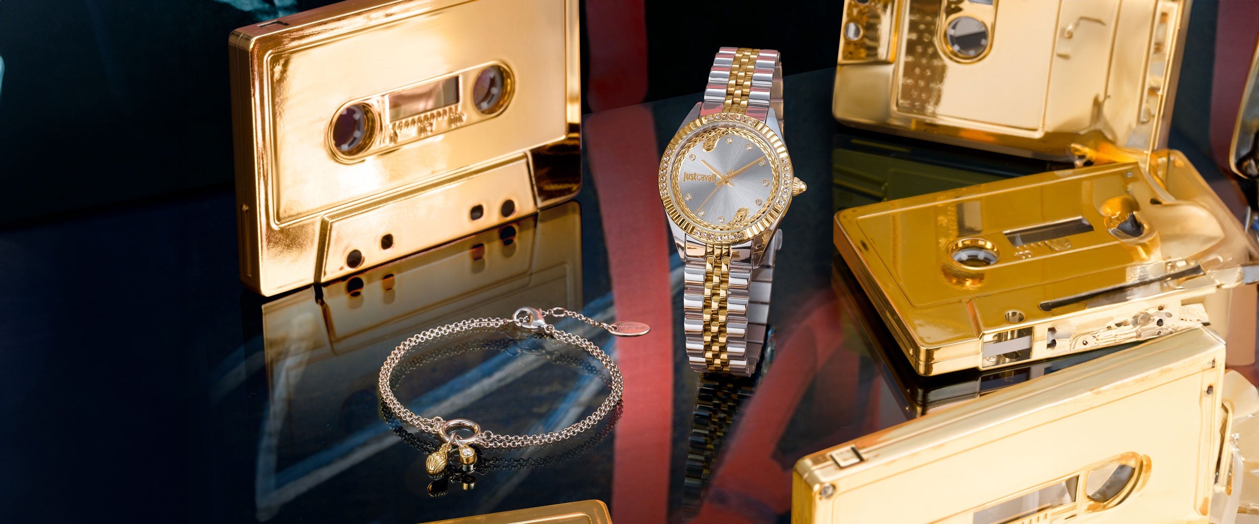 希少✨Just Cavalli ワンショルダー SOHO 総柄 イタリア Y2K Just Cavalli Set Collection – Coordinated Elegance for a Signature
