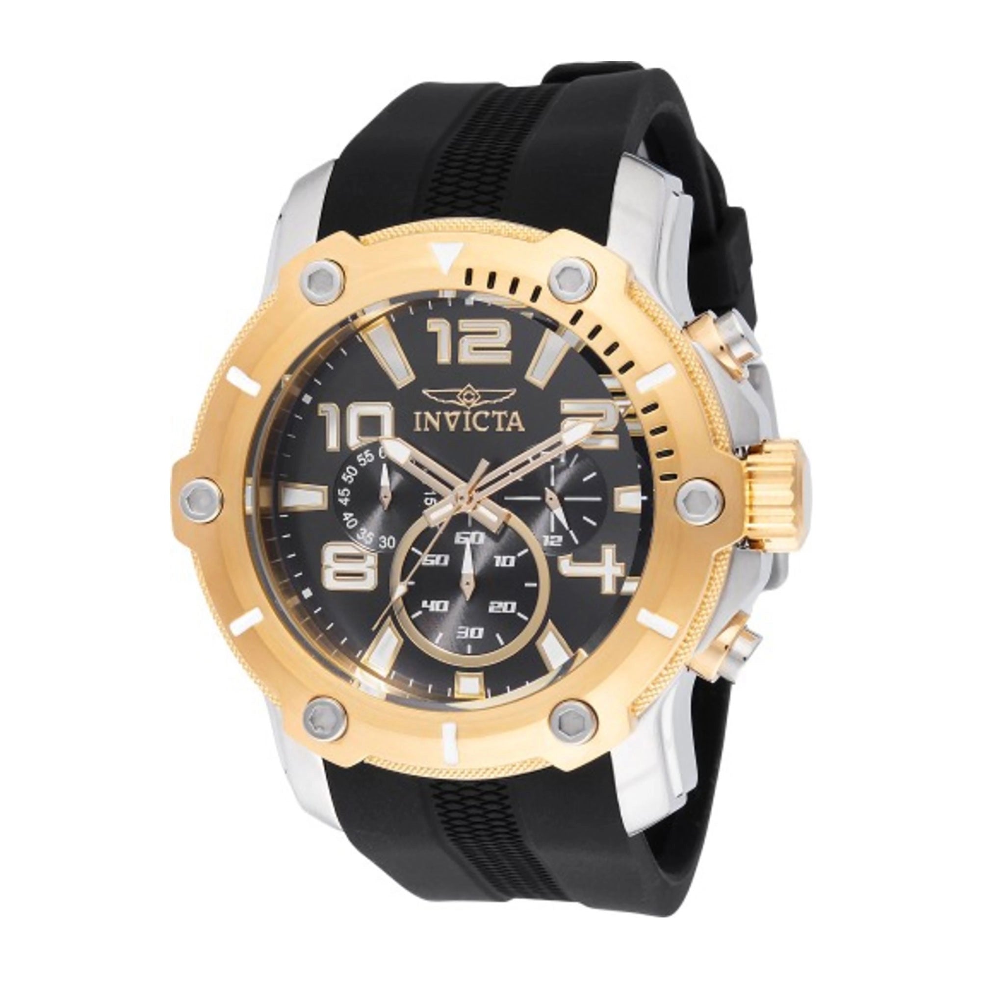 Invicta 47134 Orologio Uomo: Quarzo Analogico Acciaio, Design Audace E Cassa 44mm