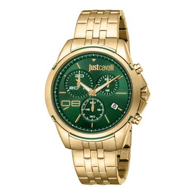Just Cavalli Or Jaune Vert Bouteille