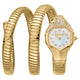 Just Cavalli Signature Snake Glam Evo 7 Doppio Yellow Gold MOP