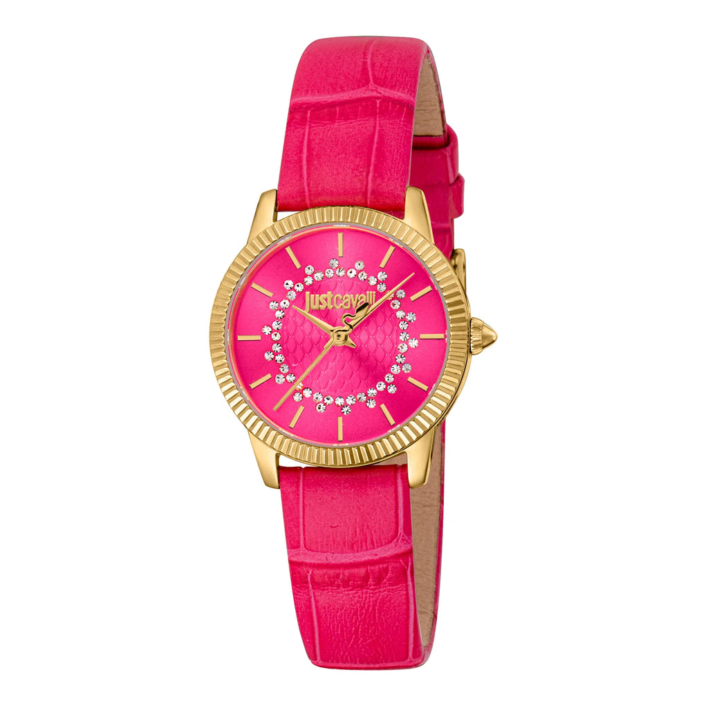 Just Cavalli Glam Chic Daydreamer JC1L258L0215 Lady Quartz Leather