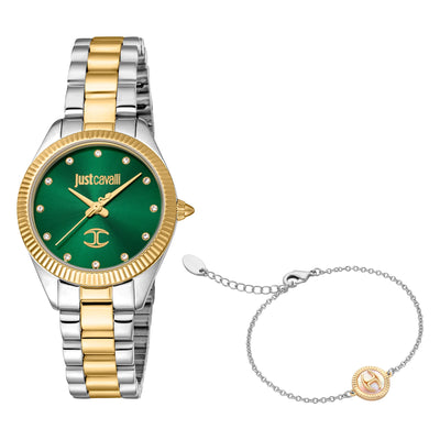 Just Cavalli SET Pacentro Deux Tons YG Vert