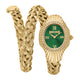 Just Cavalli Signature Snake Twined Yellow Gold Green