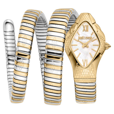 Just Cavalli Signature Snake Cristallo Two Tones YG Silver MOP