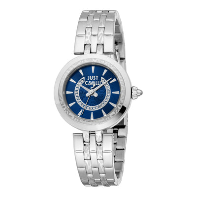 Just Cavalli Animalier Preziosa Plata Gris Noche Azul