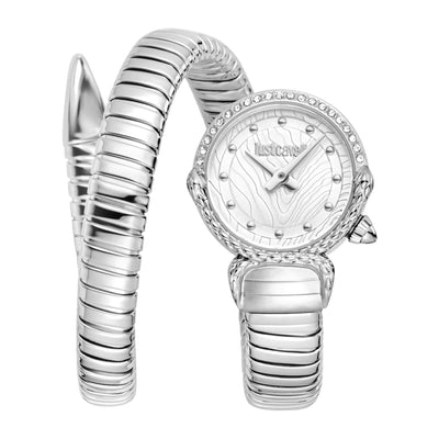 Just Cavalli Signature Snake Radiosa Silver