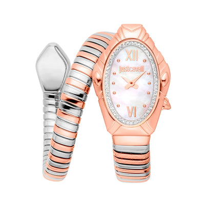Just Cavalli Signature Snake Lirica Zwei Töne RG MOP