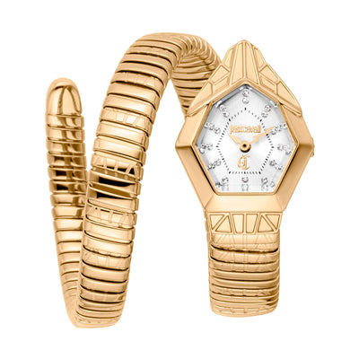 Just Cavalli Signature Snake Gemma Yellow Gold Silver