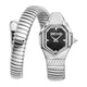 Just Cavalli Signature Snake Aria Silver Black