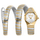 Just Cavalli Signature Snake Ambra Two Tones YG Silver
