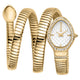 Just Cavalli Signature Snake Carezza Yellow Gold Silver