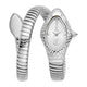 Just Cavalli Signature Snake Vetra Silver Grey