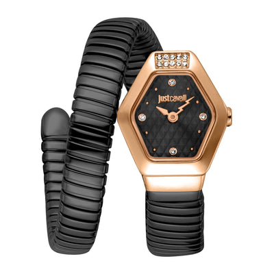 Just Cavalli Signature Snake Splora Black