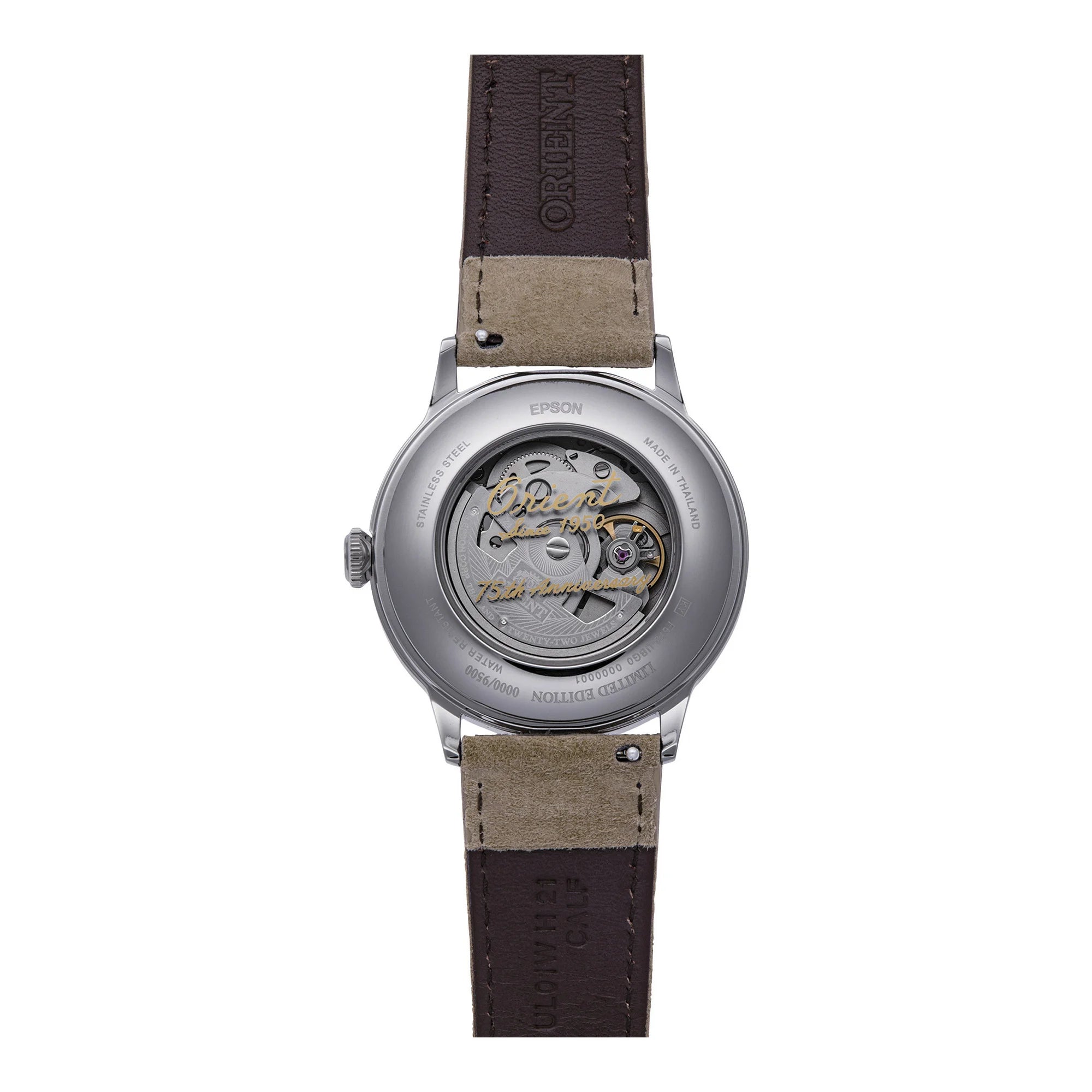 Orient Classic Bambino V2 - Orologio Automatico Uomo In Acciaio E Pelle Marrone, Vetro Minerale, Calendario